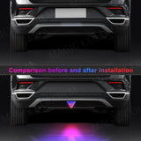 F1 Style Triangle LED Rear Brake Lamp Universal 12V LED Ambient Light MAGIC COLORM