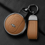 Goatskin Car Key Case Cover For BMW MINI Cooper ONE JCW Clubman Countryman