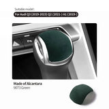 For Audi Q3 Q2 A1 Sport Gear Shift Knob Boot Decorative Trim Sticker Car Premium Interior Tuning Accessories Made of Alcantara