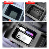 SMABEE for Leapmotor B10/B01 2025 2026 Central Armrest Storage Box Stowing Tidying Car Tray Organizer Accessories ABS Black C