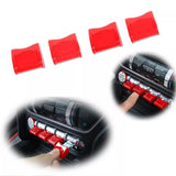 Console Switch Covers Red for Ford Mustang 2015-Up Car Interior Accessory iJDM