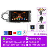 Android 12 Multimedia Player with CarPlay for Toyota Yaris