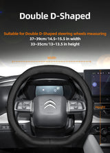 Ultra-Thin Leather Steering Wheel Cover for Citroen Car Interior Accessory Hocasen