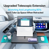 Car Tray Table Food Tray Desk Folding Laptop Desk Auto Steering Wheel Tray Mount Adjustable Water Cup Computer Bracket Car In
