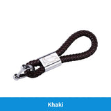 Premium PU Leather Braided Car Keychain Universal Car Interior Accessory GMUNI