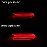 LED Rear Bumper Reflector Lights for Chrysler Pacifica Car Interior Accessory iJDM