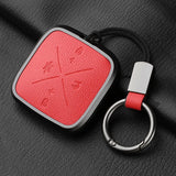 Metal and Leather 4 Button Car Key Case Cover for Zeekr X 001 009 2022 2023