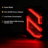 LED Tail Lights for Jeep Wrangler JL JLU 2018+ Daytime Running Light Car Rear Brake Lamp Turn Signal Reverse Light Accessorie
