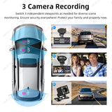 Dashcam 3 Channel 1080P for Universal Vehicles Dashcam AKAMATE