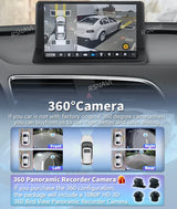 Android 15 Navigation System with CarPlay for Audi Q3 2011–2018