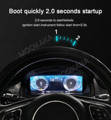 Digital Instrument Cluster 12.3-inch for Jaguar XF XJ 2010-2020 Android Head Unit Aotsr