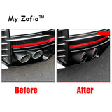 For New DODGE Attitude GT GAC Empow 2024 2025 Car Special Matte Glossy Carbon Fiber Muffler Exhaust Pipe Mount black Accessor