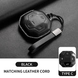 Leather Car Key Case Cover Shell For Chery Jetour Genesis X90 X70 X95 Traveller T2 Dashing X-1 Plus DTC IDM Protection Keychain