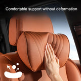 For Xpeng P7 G6 X9 P5 Car Neck Pillow Leather Lumbar Support Pillow Breathable Seat Waist Pad Cushion Auto Interior Accessori