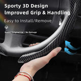 Carbon Fiber Wave Steering Cover for Suzuki Cars Car Interior Accessory Hocasen