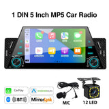 1 Din CarPlay Android Auto for Universal Vehicles
