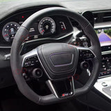 LCD Steering Wheel Control Buttons for Audi A4 A5 A6 A8 R8 Car Interior Accessory Aotsr