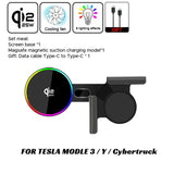 25W Car Phone Mount Holder Magnetic Wireless Charger Compatible with MagSafe for Tesla Model 3 Y HIGHLAND LAUNCH JUNIPER 2026