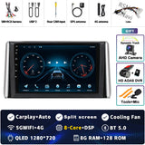 9-Inch QLED Android Head Unit for Toyota RAV4 2018–2023