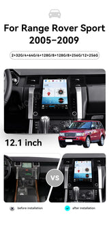 12.1" Android 14 Multimedia GPS System for Range Rover Sport Android Head Unit Aotsr