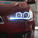 Projector Headlights with Angle Eyes for Lancer Evo X LED Ambient Light vland