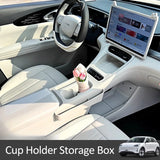 For Geely 24-26 Xingyuan eMAS 5 EX2 Car Center Console Cup Holder Storage Box Wireless Charging Silicone Pad Organizer Car In