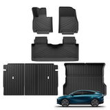 Xpeng G6 2023-2024 Car Floor Mats Cargo Liner Trunk Pad TPE 3D Foot Mat Left Rudder Waterproof BLACK Car Interior Accessory S