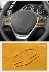 For BMW F20 F21 F30 F34 Steering Wheel Trim Frame Sticker Car Premium Interior Tuning Accessories Made of Alcantara Customizable