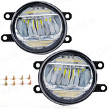 Universal 2-in-1 LED Fog Light DRL for Toyota 2006-2018 Car Interior Accessory MAGIC COLORM White