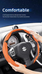 Suzuki Suede Sport Split Snap-On Steering Cover