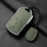 Metal and Leather Car Key Case Cover for Honda CRV and Civic Models