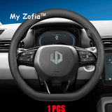 For Leapmotor T03 2024 2025 2026 Car Leather Car Steering Wheel Cover Wrap Non-slip Decoration Frame All Seasons Accessories