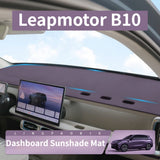 For Leapmotor B10 Leather Dashboard Sun Shade Mat Anti-Slip Dustproof Heat Insulation Pad CAR CENTER CONSOLE SUNSHIELD PROTEC