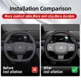 Nio Carbon Fiber Leather Steering Wheel Cover Fit Car Interior Accessory Hocasen
