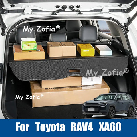 For Toyota RAV4 XA60 2026 2027 Retractable Car Trunk Cargo Cover Heavy Duty Sun Protection Privacy Shield Interior Accessorie