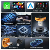 Wireless CarPlay Adapter Type-C for VW Toyota Audi CarPlay Adapter AKAMATE