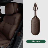 Leather Car Smart Key For Li Lixiang L7 L8 2022 2023 Fob Case Cover For Leading Ideal One Li Auto L9 Keychain Key Accessories