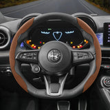 Anti-Slip Suede Steering Wheel Cover for Alfa Romeo