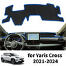 Premium Dashboard Sunshade Mat for Toyota Yaris Cross 2021–2024