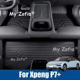 For Xpeng P7+ 2026 2027 Car TPE Floor Mats Waterproof Anti-Slip Liner Mat Foot Pads Car Interior Accessory My Zofia