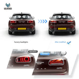 Vland Dynamic LED Tail Lights Mini Clubman 15-23 Car Interior Accessory Vland