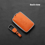 Metal and Leather Car Key Case Cover For Renault Clio Kadjar Capture Koleos Espace Master Talisman Talisman Scenic Protect Co