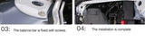 Aluminum Alloy Decorative Strut Bar for Volvo XC60 XC90