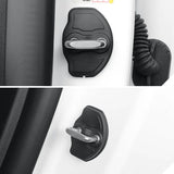 4 Pcs TPE Door Lock Protection Cover Shell for Tesla New Model Y Launch 2025 Car Door Lock Cover TEKSY