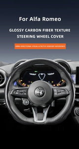 Carbon Fiber Wave Cover for Alfa Romeo Giulia Stelvio Car Interior Accessory Hocasen