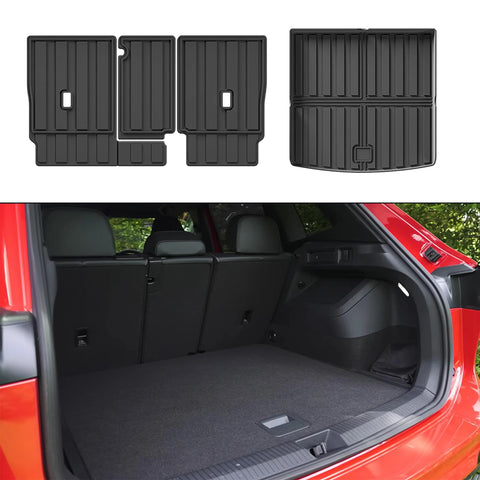All-Weather TPE Trunk Liner Mat for VW Tiguan Tayron 2024–2025 Trunk Mat OEM Trunk and seat 4pcs