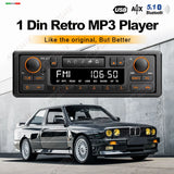 Retro Style 1Din MP3 Radio Bluetooth 5.1 EQ Fast Charge Car Interior Accessory AKAMATE
