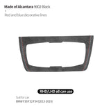 For BMW F30 F32 F34 Car Headlight Switch Knob Panel Trim Frame Decoration Sticker Interior Tuning Accessories Made of Alcantara