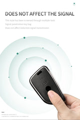 Metal and Leather Car Key Case for BMW