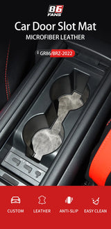 Leather Door Groove Mats for GR86 BRZ Car Interior Accessory GMUNI